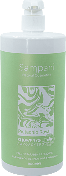 Μπουκάλι αφρόλουτρου Pistachio Royal της Sampani